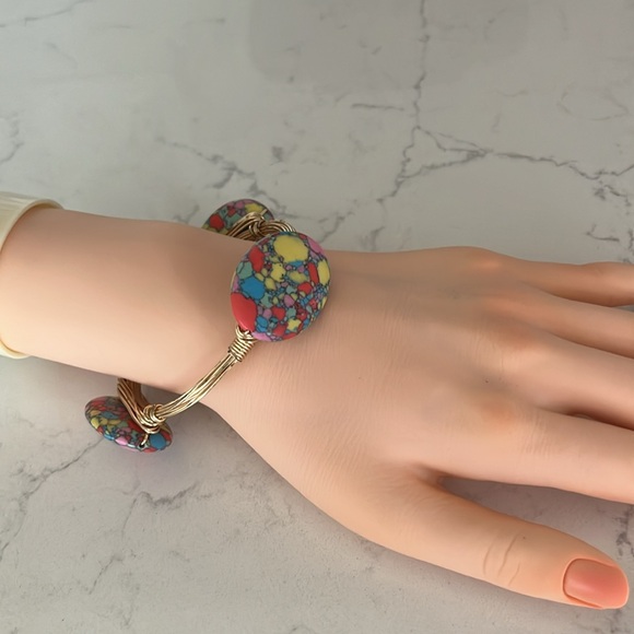 Lots of Beautiful Pastel Colors on this Handmade Bracelet - Picture 3 of 7